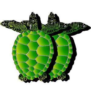  Set of Two 11 inch Sea Turtle Pool Art   Frontgate Patio 
