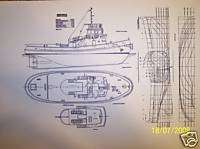tug boat model boat plan  
