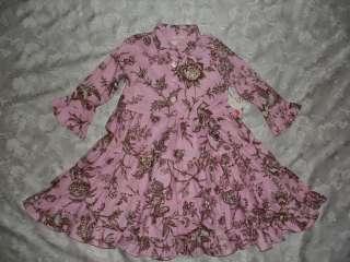 SO PRETTY Girls BOUTIQUE CHATTI PATTI Ruffle DRESS Size 3 / 3T NEW NWT 