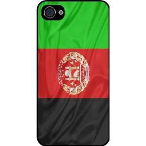 Rikki KnightTM Afghanistan Flag Black Hard Case Cover for Apple iPhone 