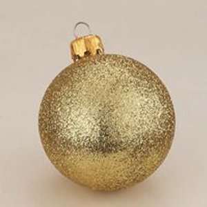  Club Pack of 40 Gold Glitter Shatterproof Ball Christmas 