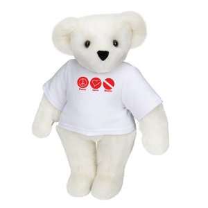    15 T Shirt Bear Peace, Love, Scuba   Vanilla Fur Toys & Games