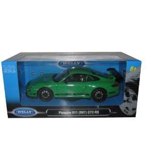  Porsche 911 997 GT3 RS Green 1/24 Diecast Model Car Toys 