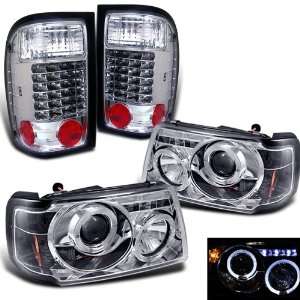  Eautolight 2001 2005 Ford Ranger Twin Halo LED Projector 