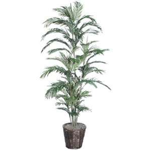  6 Potted Artificial Areca Palm Tree in Brown Pot