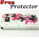 Pink Butterfly Silicone Silicon Gel Case Cover for Samsung Galaxy S2 
