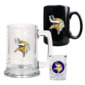   Vikings Tankard, Ceramic Mug & Shot Glass Set