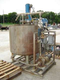 200 GALLON STAINLESS STEEL MIX TANK AND PUMP  