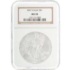  2007 Silver American Eagle NGC MS70