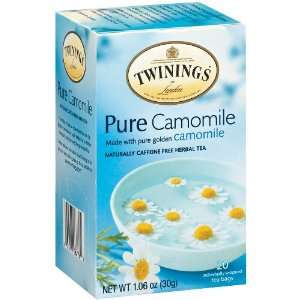  Twinings Pure Camomile Pure Herbal Tea 20 Count, Pack of 2 