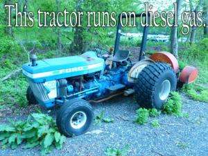 Ford 2910 4 cyl. Gasoline Tractor with 40 Jacobsen B 40 Blower  