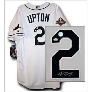  B.J. Upton Signed Jersey   Authentic