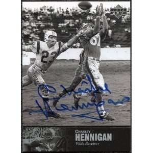   Deck Legends Autographs #AL116 Charley Hennigan Sports Collectibles