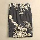 Clearance J.Crew MIRABEL COTTON EMBROIDERED Pencil Skirt 4/2 XS/S 