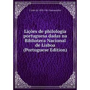   Lisboa (Portuguese Edition) J Leite de 1858 1941 Vasconcellos Books