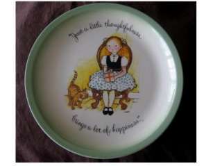 1972 HOLLIE HOBBY Just a Little Thoughtfulness Collectors Plate Made 