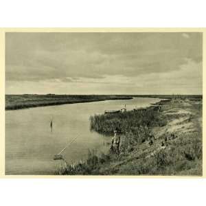  1949 Print Vida Creek River Jutland Peninsula Denmark 