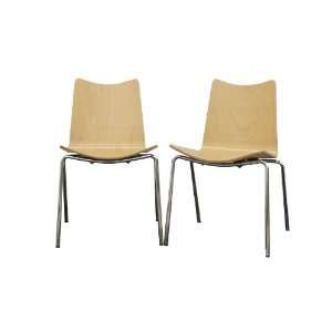  Baxton Studio Bliss Molded Plywood Modern Dining Chair 
