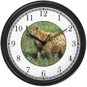  Hyena (JP6) Dog Wall Clock by WatchBuddy Timepieces (Slate 