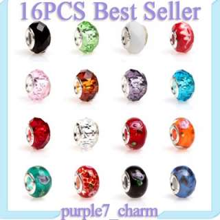 name lampwork beads set package including 16pcs beads in the