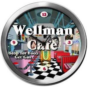  WELLMAN 14 Inch Cafe Metal Clock Quartz Movement Kitchen 