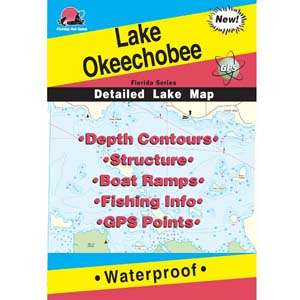 Lake Okeechobee  Florida Lake Maps By Fishing Hot Spots  