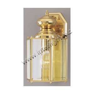 WESTINGHOUSE 66853 1 LT. WALL LANTERN, POLISHED SOLID BRASS   FIXTURES 