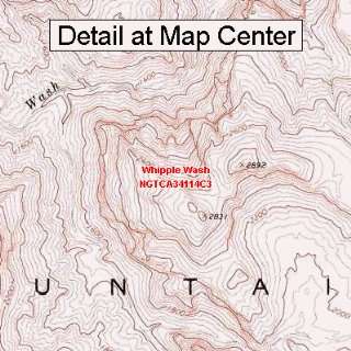  USGS Topographic Quadrangle Map   Whipple Wash, California 