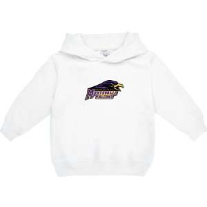  Montevallo Falcons White Toddler/Kids Logo Hooded 