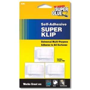  Super Glue Corp. KLW3 12 Self Adhesive Super Klip Large 
