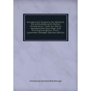   ) Immanuel Gottlob Brastberger 9785875034671  Books