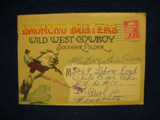Brionco Busters Wild West Cowboy folder  