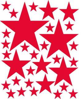 96 Red Stars Wall Decor Sticker Decal Graphic Art Vinyl  