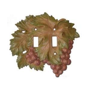 double switch decorative switch plate cover   Grape Cluster, double 