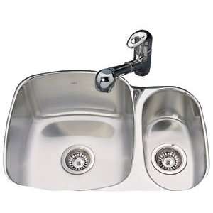  Kindred KSDC3RU/9 Double Bowl Undermount Sink, Stainless 