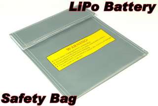 Silver Safe Bag 220 x 180mm LiPo Safety Fireproof BM013  