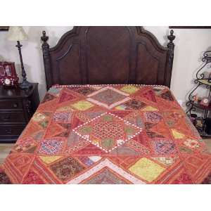  Embroidered India Inspired Bedding Decorative Handmade 