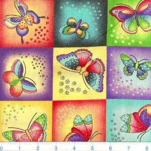   Of Romance Butterfly Squares Fabric By The Yard Arts, Crafts & Sewing