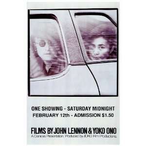 Films By John Lennon & Yoko Ono (1975) 27 x 40 Movie Poster Style A 