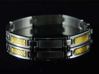 b639 fashion golden enchase stainless steel bracelet straight link 