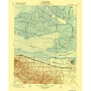  USGS TOPO MAP HONKER BAY QUAD CALIFORNIA (CA) 1918