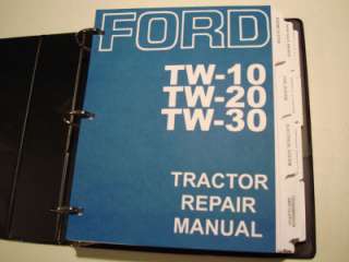 Ford TW 10, TW 20,TW 30 Tractor Service (Repair) Manual  