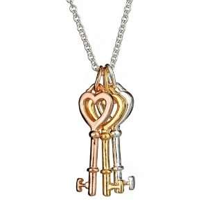  Zanas Triple Key Necklace 20 (16 24 Chain Available 