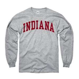  Indiana Hoosiers Youth Grey Arch Long Sleeve T Shirt 
