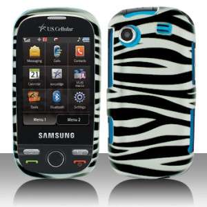 Silver Zebra Hard Case Cover for Samsung Messager Touch R630