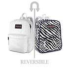 Jansport Zebra Backpack Reversible Black White NEW NWT