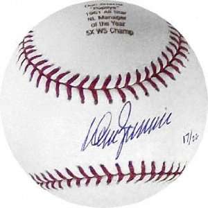  Don Zimmer Autographed Stat Baseball