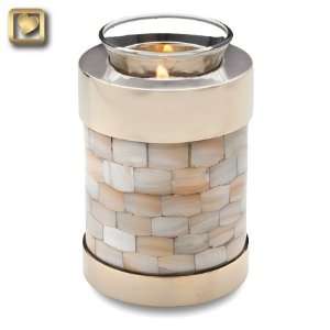  Mother of Pearl Tealight Keepsake Urn for Ashes Patio 