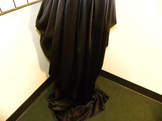MENDEL Black Draped Silk Strapless GORGEOUS Gown 8  