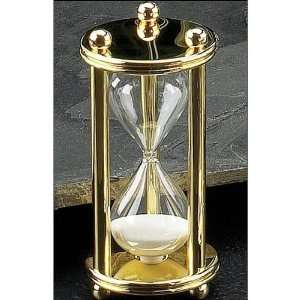  Gold Plated Hourglass 5 minute  